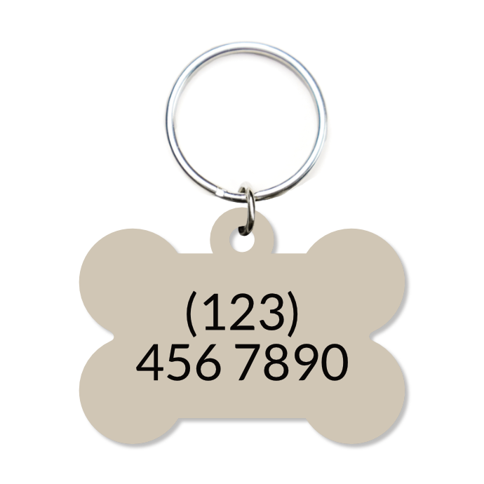 Camo Pet ID Tag - Brown