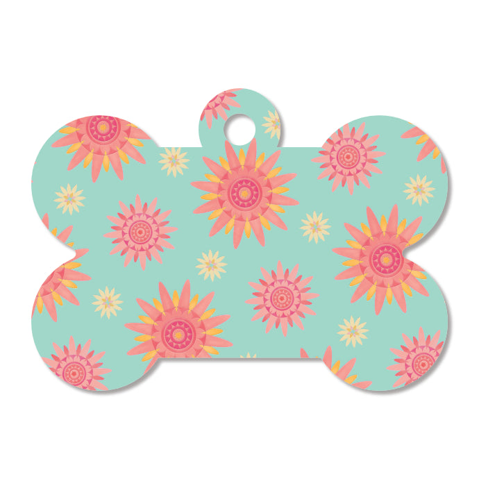 Flower Pet ID Tag - Sunny