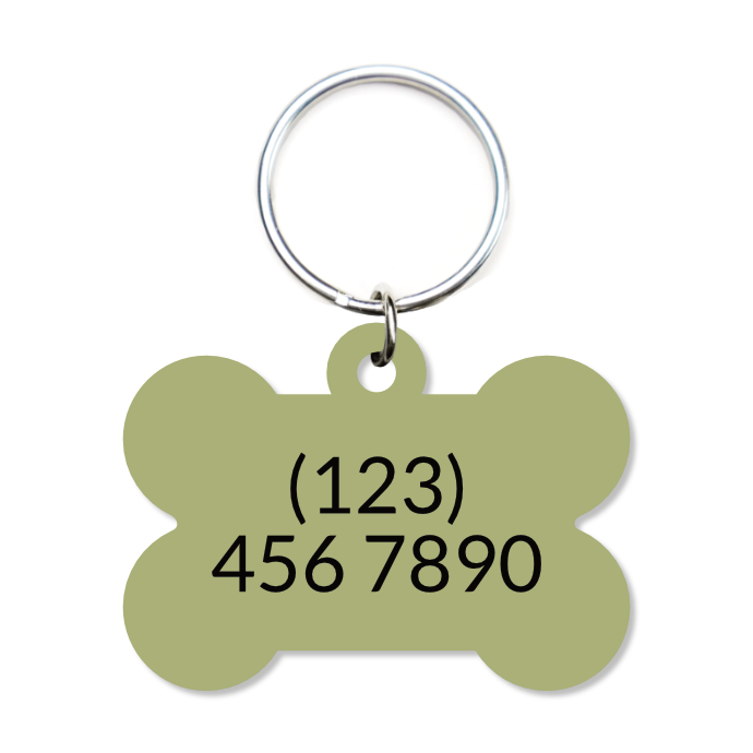 Camo Pet ID Tag - Green