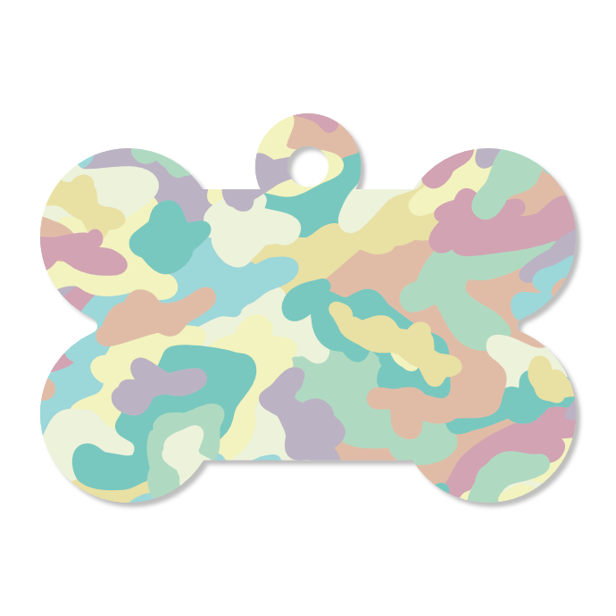 Camo Pet ID Tag - In the Clouds