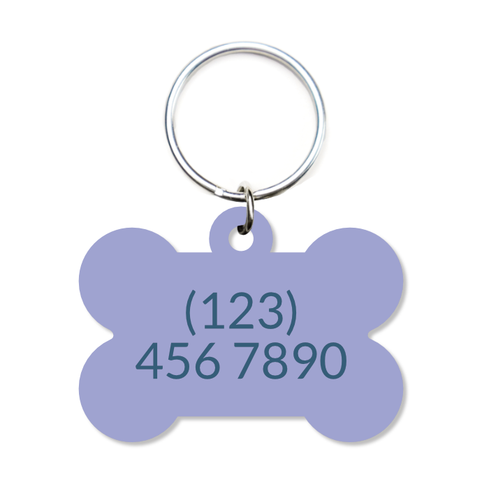 Camo Pet ID Tag - Lavender Fields