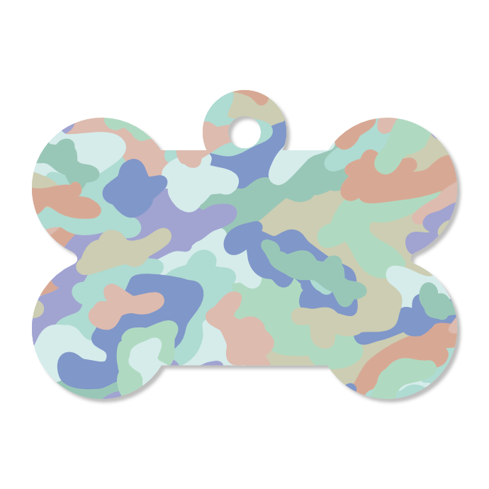 Camo Pet ID Tag - Lavender Fields