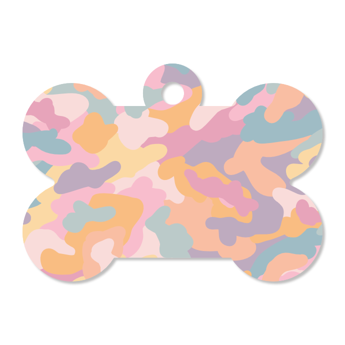 Camo Pet ID Tag - Milk & Honey