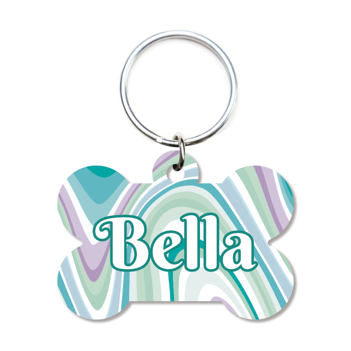 Marble Pet ID Tag - Minted