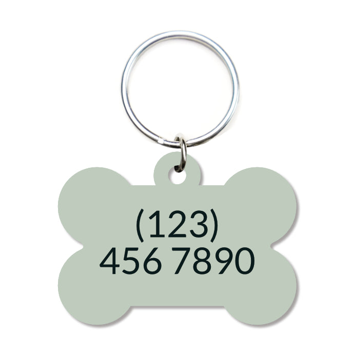 Bubbles Pet ID Tag - Olive