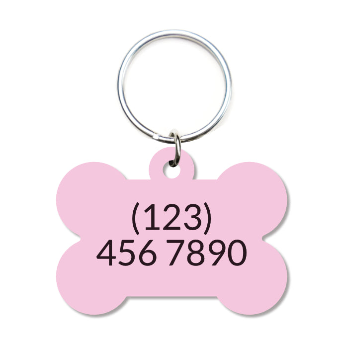 Bubbles Pet ID Tag - Pink