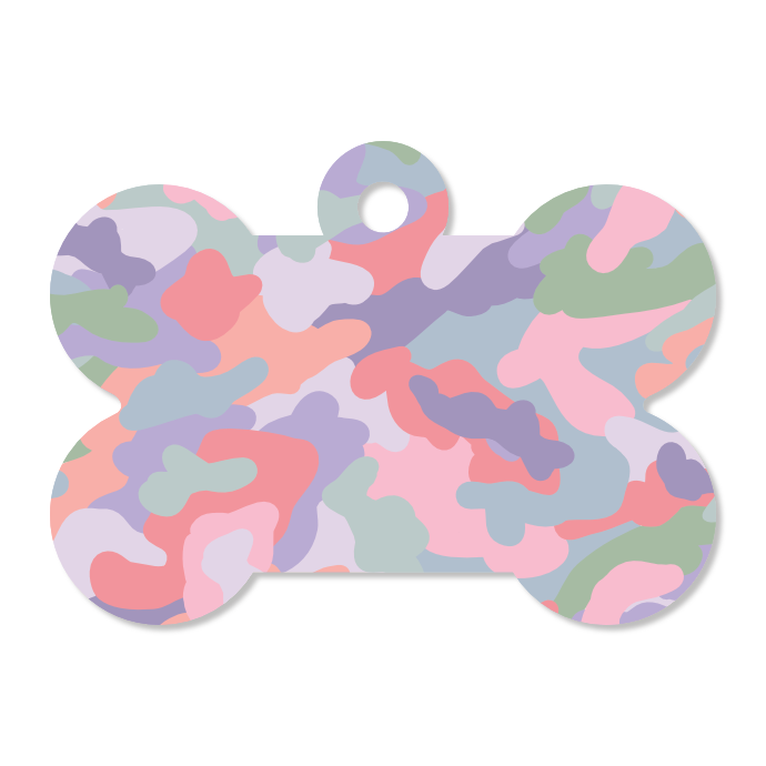 Camo Pet ID Tag - Summer Haze