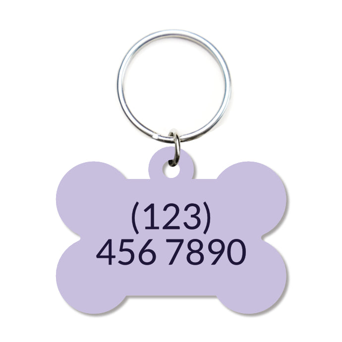 Bubbles Pet ID Tag - Violet